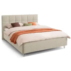 Segmüller Werkstätten Polsterbett Opal Stoff Beige Natur 160 x 200 cm