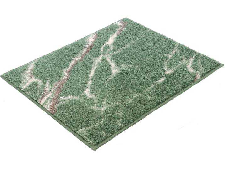 Badematte VOSSEN »Marble« , grün (evergrün), H:16mm, Polyacryl, Badematten, Badematte