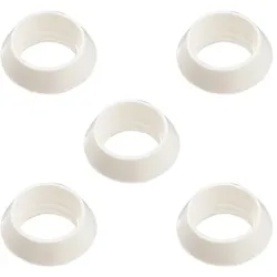 Hellum Ersatz-Dichtungsringe für E10 Fassungen 5er Pack weiß