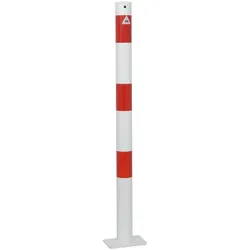 Absperrpfosten, ortsfest, zum Aufdübeln, aus Stahlrohr Ø 60 mm, verzinkt und beschichtet, Überflur 900 mm