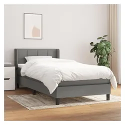 vidaXL, Boxspringbett, Lucan (Block mit Quadraten) (90 x 200 cm)