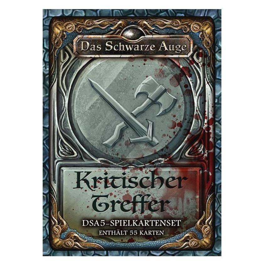 Ulisses Spiele DSA5 Spielkartenset - Kritische Treffer, 55 Karten (DE-Ausgabe) (Deutsch, 3 - 6 Spieler) (US25400)
