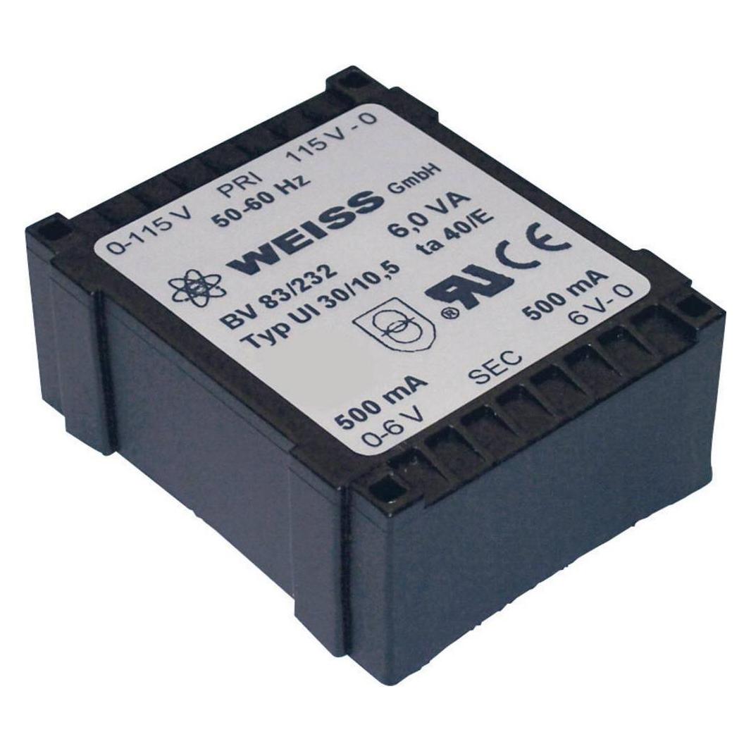 Weiss Elektrotechnik UI 30-Flachtransformator 6 VA (83/235)