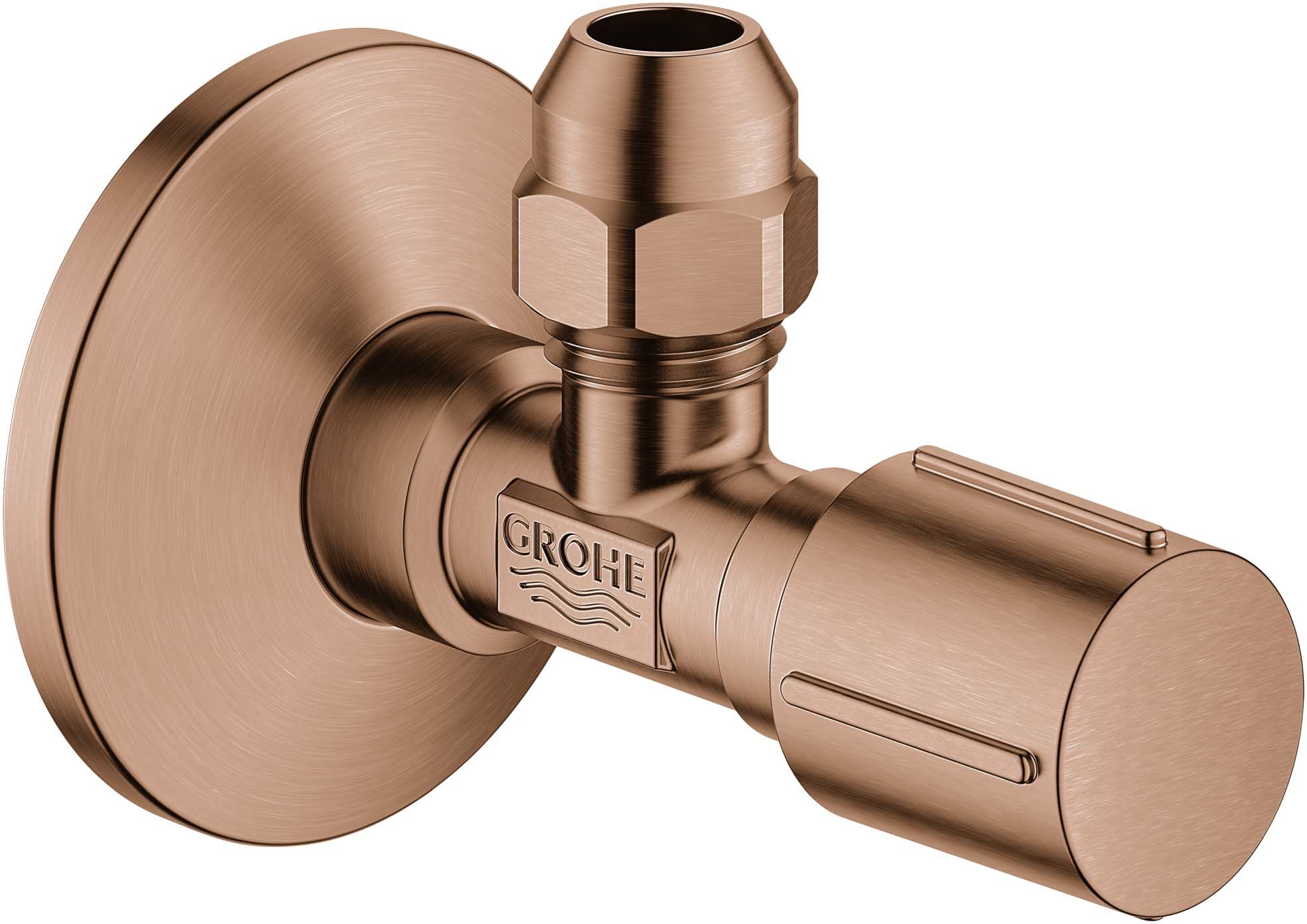 Grohe équerre match0 22039DL0 warm sunset brossé, DN 15, raccord fileté auto-obturant