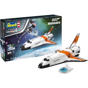 Revell Modellbausatz 05665 Geschenkset James Bond Moonraker, 66 Teile, Level 4, ab 12 Jahre, Maßstab 1:144