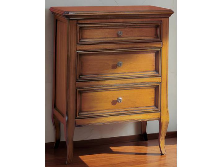 JVmoebel Schubkastenkommode Eleganter Konsolentisch mit Holzfüßen und Schubladen in Braun (1 St., Schubkastenkommode), Made in Italy