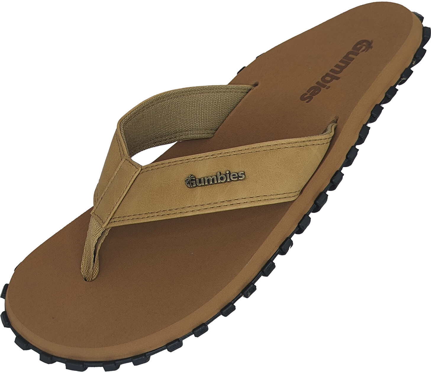 Gumbies Vegovert Flip-Flops Tan 42
