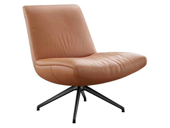 Johann Jakob Sessel SPIRIT, Cognac, Leder
