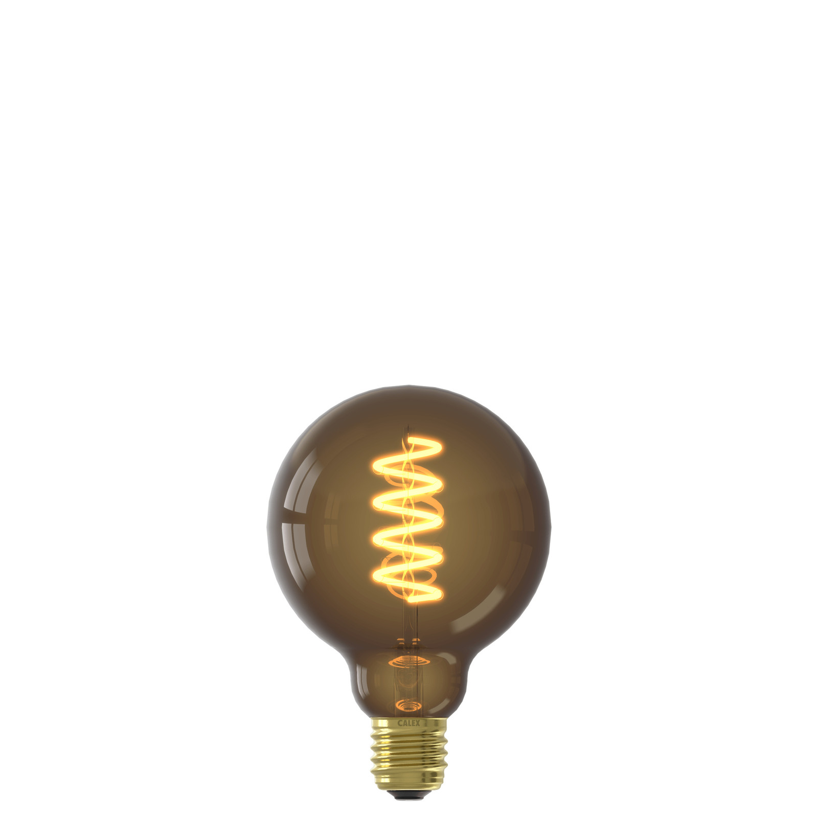 Calex LED-lamp G95 filament warm wit licht zwart E27 dimbaar 4W