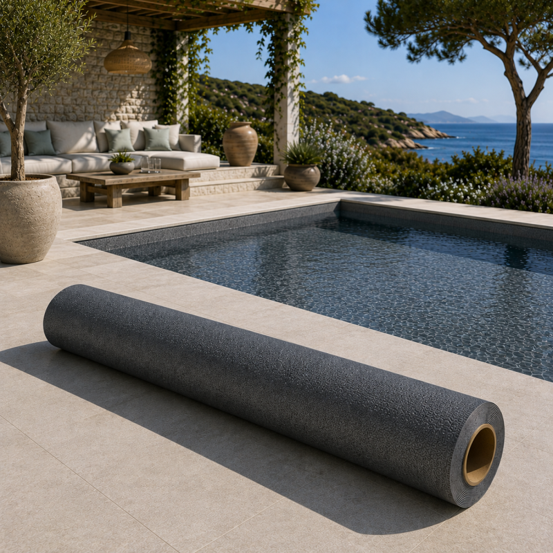 Liner PVC armé 150/100e uni antidérapant Hydroflex