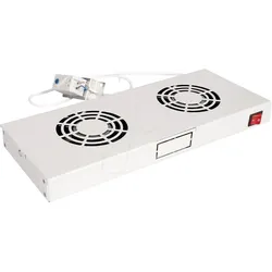ROLINE 26210106 - 19" Dachlüftereinheit, 2 Lüfter, grau