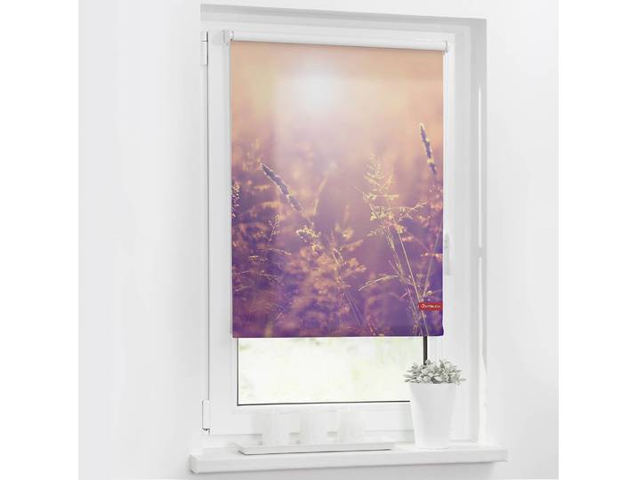 Klemmfix-Rollo Sommerabend 70 x 150cm Orange