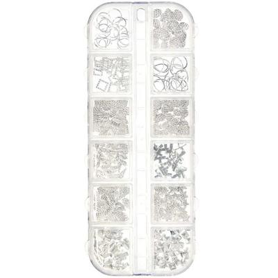 Füllmaterial Formen Mix, Silber, 8g