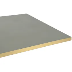 Restootab - Tischplatte 160x80 verde comodoro fenix kanten messingfarben