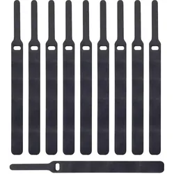 LABEL THE CABLE Klettkabelbinder BASIC STRAPS schwarz