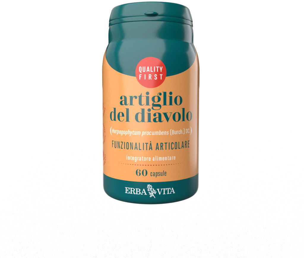Erba Vita Artiglio Del Diavolo 60 Capsule - Integratore Alimentare per Apparato Muscolo-Scheletrico