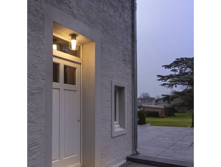Ovalisk Plafonnier d'Extérieur LED Anthracite - SLV - Moderne - Verre - Semi-encastré