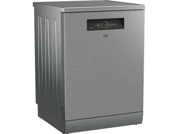 BEKO Standgeschirrspüler BDFN16R46XW , Energieeffizienz: A, silber (edelstahl), B:59,8cm H:85cm T:60cm, Geschirrspüler, Quick&Shine – schnelle Reinigung mit optimaler Trocknung, Standgeschirrspüler