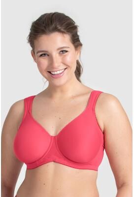 Plus Size Women's Stay Fresh bra by MISS MARY OF SWEDEN INC in Coral (Size 46 B)