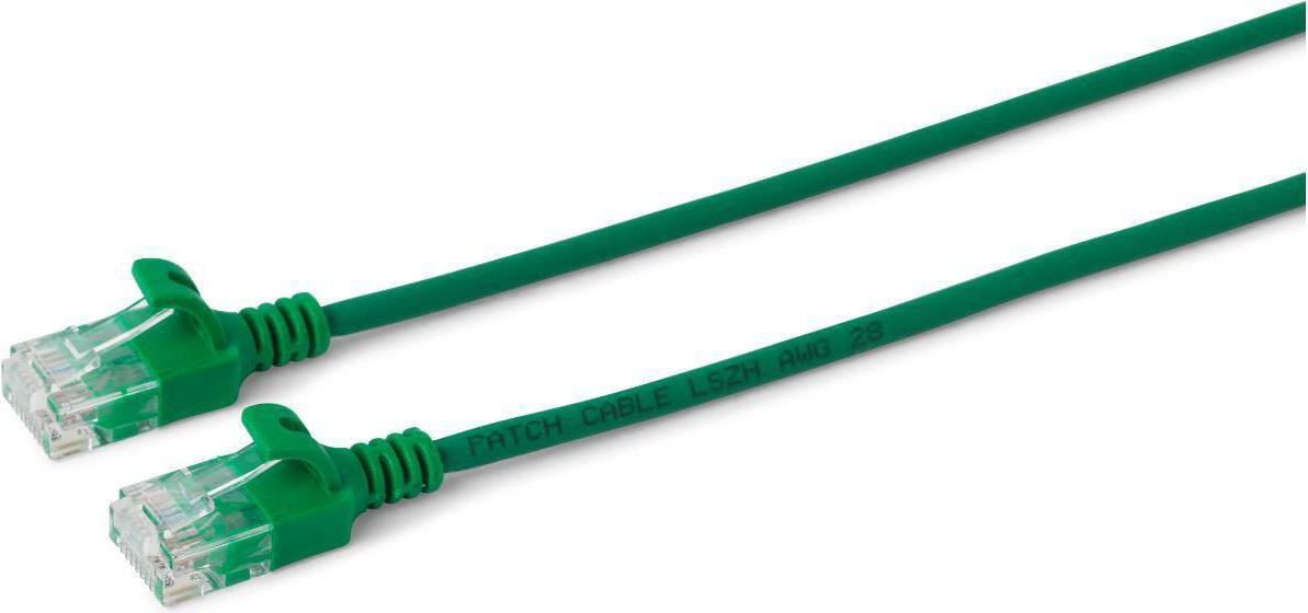 MicroConnect Cat6a U/UTP Patchkabel RJ-45 naar RJ-45, 0,25 meter, Groen