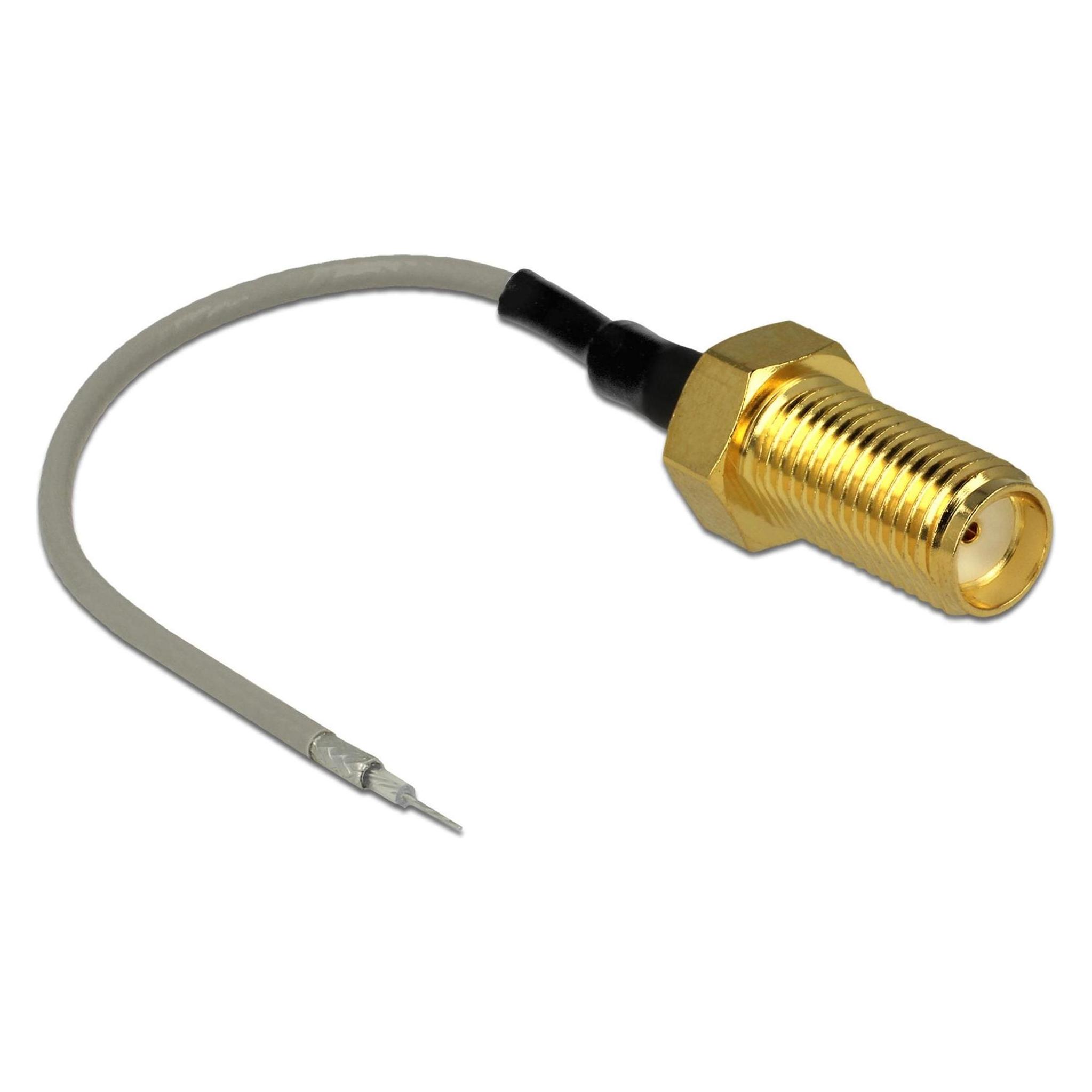 Delock SMA-Buchse zu offen Kabel, 95mm Länge (Antennenkabel) (89600)