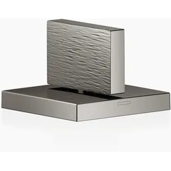 Dornbracht MEM Seitenventil, rechtsschließend, kalt, mit linearer Struktur, 20005782-19, Farbe: Dark Chrome