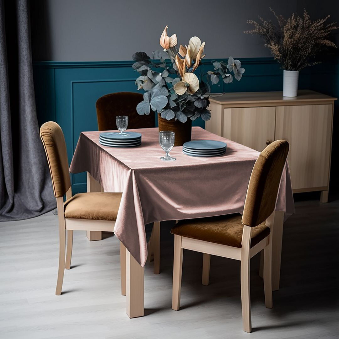 Lilijan Home & Curtain Round Solid Colour Tablecloth Salt
