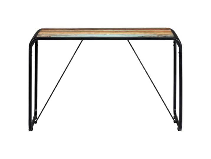 GPUTYGHN Esstisch 118x60x76 cm Altholz Massiv Vintage-Charme, k-Stil, Stahlbeine pulverbeschichtet, industrieller Look, Esszimmer, Küche, einfacher Zusammenbau