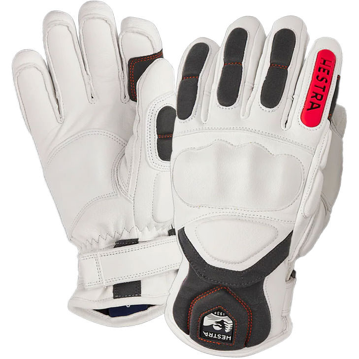 Hestra Herren Handschuh IMPACT RACING white - 8,0