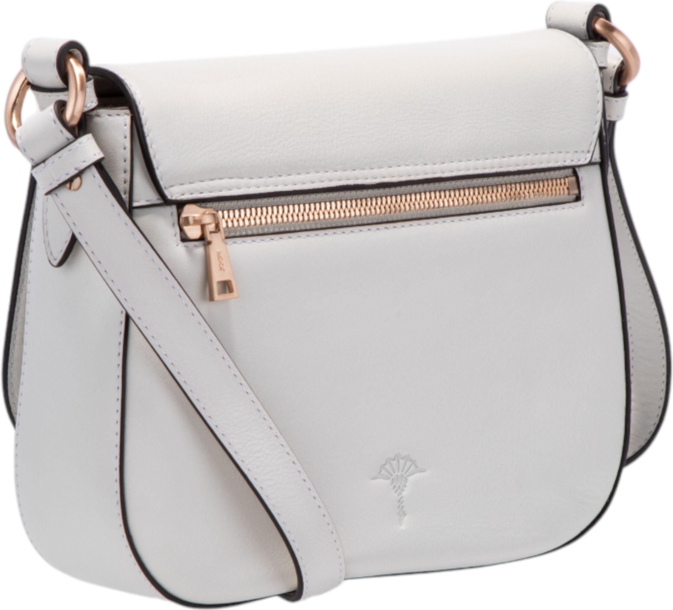 Joop! Schultertasche JOOP "sofisticato 1.0 esmera shoulderbag shf", Damen, Gr. B/H/T: 22cm x 17cm x 6cm, weiss (sanftes weiß), Rindsleder, Taschen Schultertasche, aus Rindsleder, mit verstellbarem Schulterriemen, Querformat sanftes weiß B/H/T: 22cm x 17cm