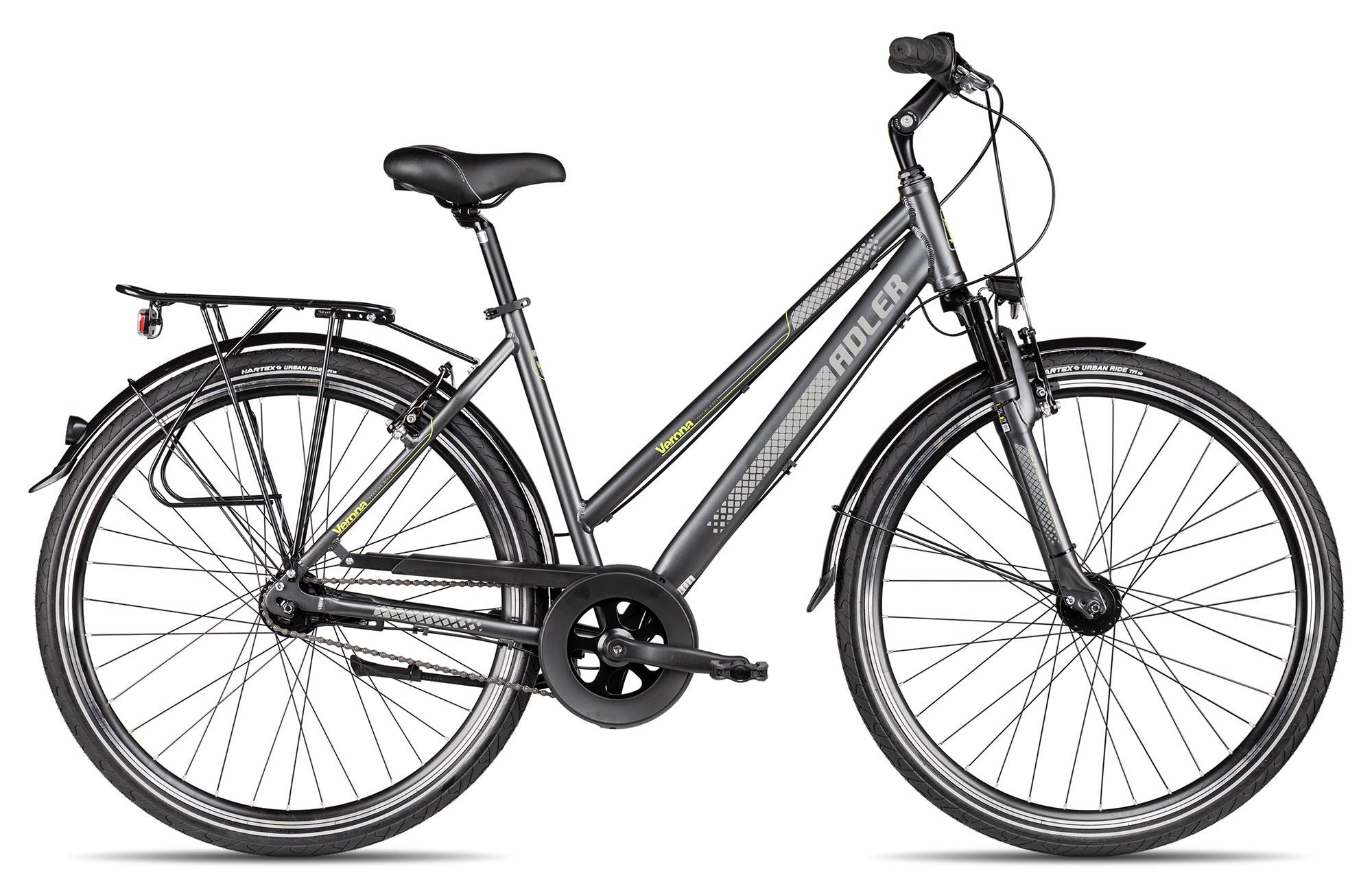 Adler Verona NEXUS Trapez Damen-Citybike mit Rücktrittbremse 28 Zoll Schwarz 50 cm
