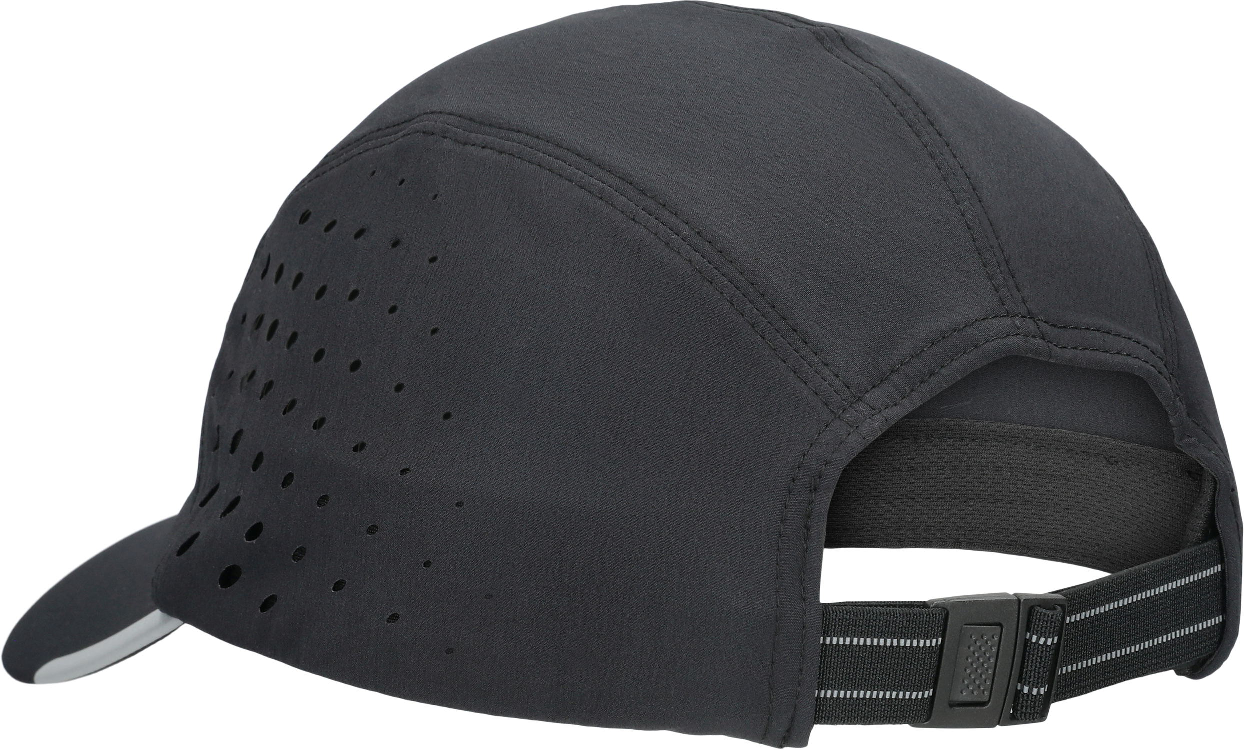 Baseball Cap ASICS, Gr. M, schwarz, Web, Kunstfaser, unifarben, Caps Baseball Cap, Reflektierend, Verstellbare Passform, ASICS Design schwarz M