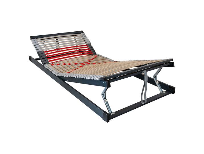 Lattenrost Havea - verstellbar 90 x 200cm Massivholz Birke, lackiert Grau/Beige