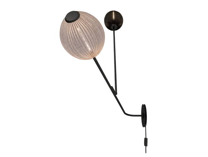 Satellite Wandleuchte Black/White - GUBI - Wohnzimmer - Design - Metall - Mehrflammig