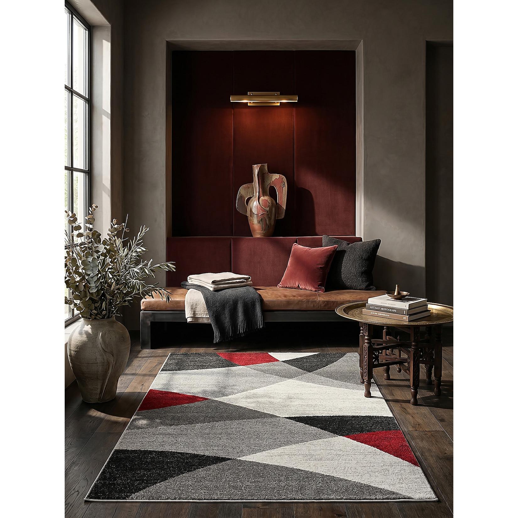 Niederflor-Läufer Grau 80x140 cm - THUR Kadima Design