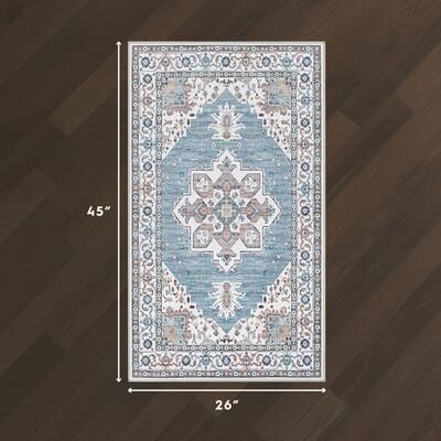 Laura Ashley Imagine Printed Chenille Washable Rugs