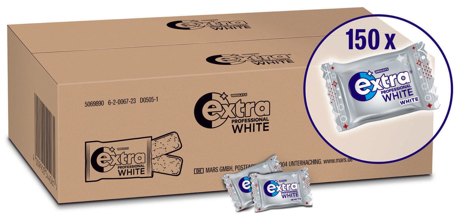 Extra® Kaugummis PROFESSIONAL WHITE 451908