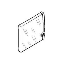 Legrand 001338 Kunststofftür, Transparent, für Aufputzverteiler Ekinoxe 8+1 Module(001308)