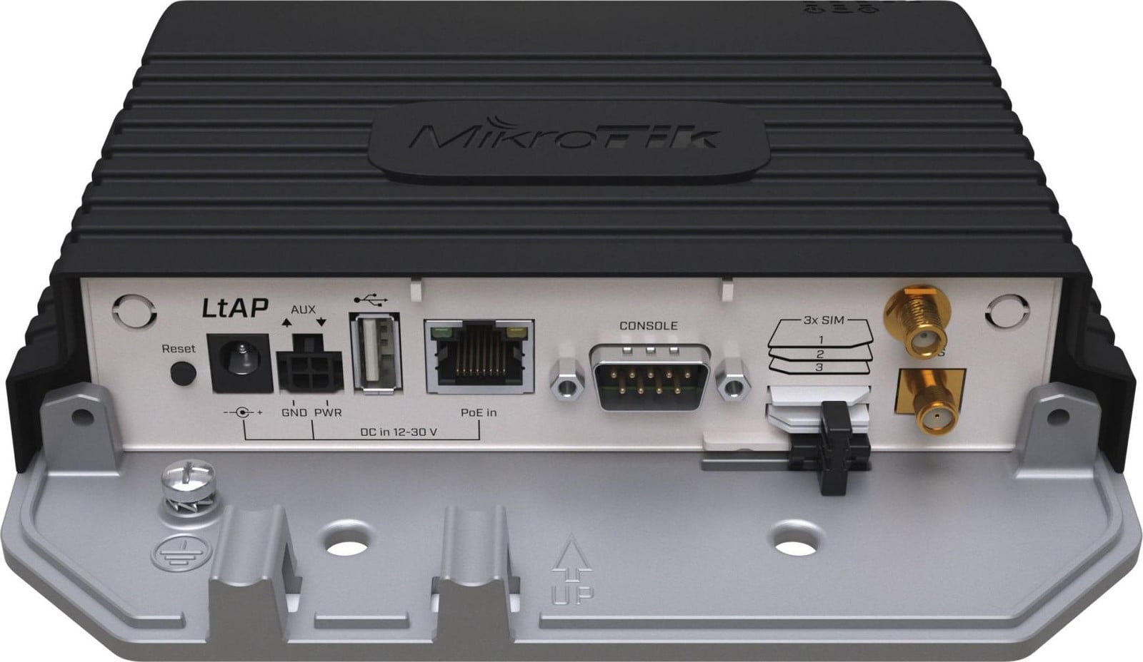 MikroTik LtAP LR8G LTE6 kit 2,4 GHz router met 300 Mbit/s en Gigabit Ethernet