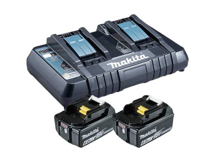 Pack power 18V Li-Ion LXT (2x6\,0 Ah) + chargeur rapide double - MAKITA 199484-8