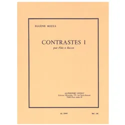 Contrastes 1 pour flute et basson, Fachbücher von Eugène Bozza
