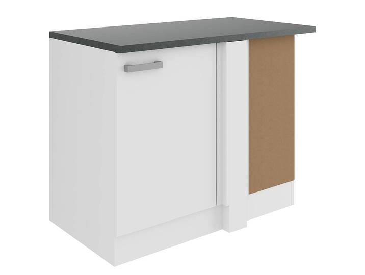 Eck-Unterschrank für GSP 110 x 85 x 60cm Weiß/Weiß