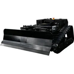 Ferngesteuerter Motor-Rasenmäher CW-500 Plus Schwarz Böschungsmäher mit Schneepflug