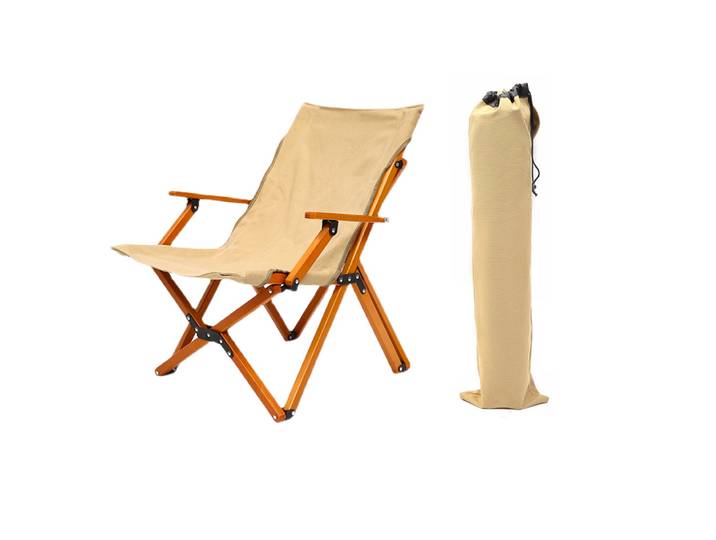 Chaise de plage personnalisée en toile, pliable, pour le camping en plein air, chaises pliantes en bois