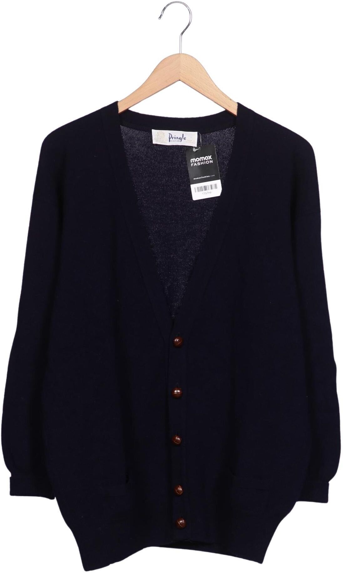 Pringle of Scotland Herren Strickjacke, Marineblau, Gr. M, Schurwolle - Second Hand