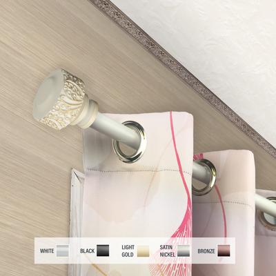 InStyleDesign Verbena 1 inch Diameter Adjustable Curtain Rod