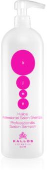 Kallos KJMN Professional Nourishing Shampoo champô nutritivo para cabelo seco a danificado 1000 ml. KJMN Professional Nourishing Shampoo