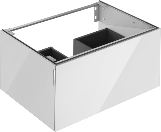 Keuco Waschtischunterschrank Edition 11 Art 32511880800 80x35x49cm, 1 Frontauszug, Glas, manhattan