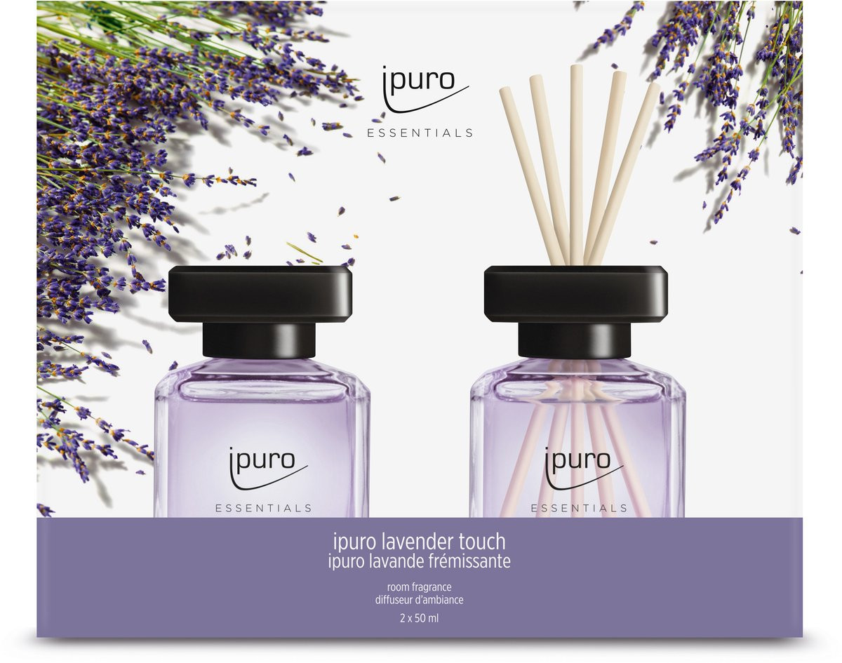 Ipuro Essentials Lavender Touch geurkaarsen 2x50ml