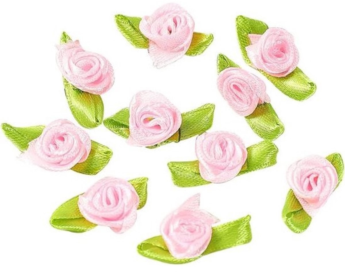 100 Stuks Mini Kunstbloemen Rozen voor Knutselen, Decoratie en Scrapbooking